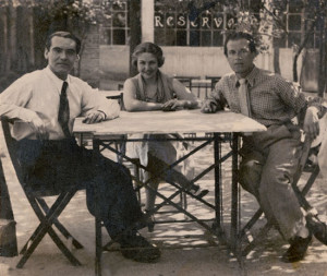 Alberti con María Teresa León y García Lorca
