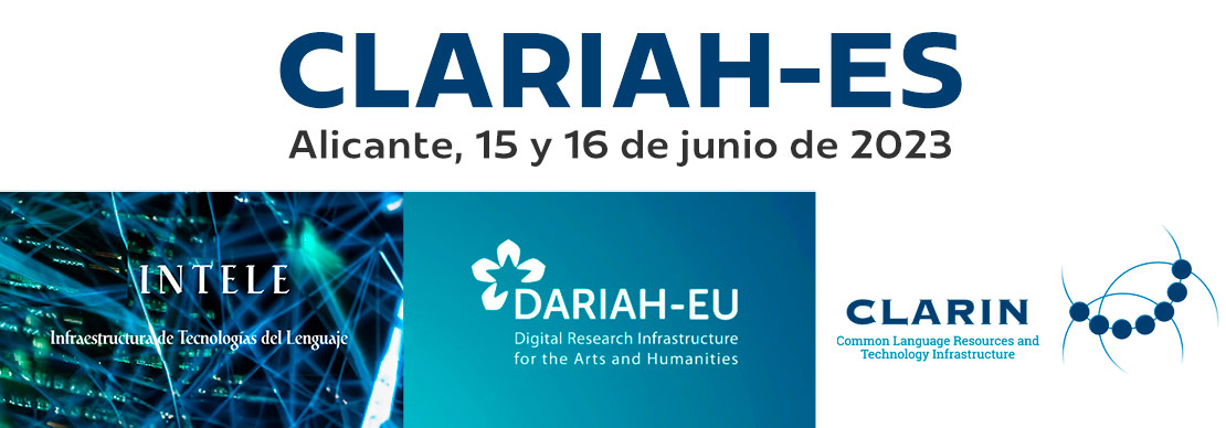 CLARIAH- ES  Alicante, 15 y 16 de junio 2023