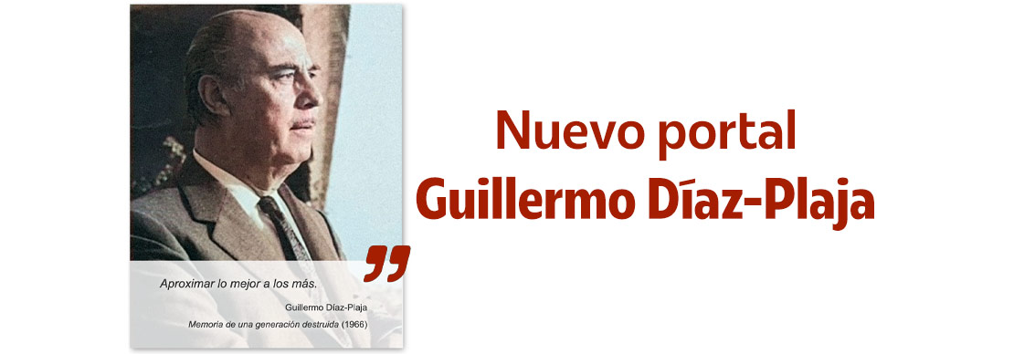 Inauguración del portal de Guillermo Díaz-Plaja